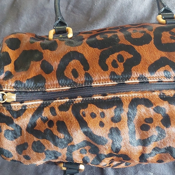 LENNY e CIA cow hide leopard print bag - Picture 9 of 15
